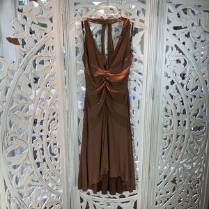 bebe dress - brown